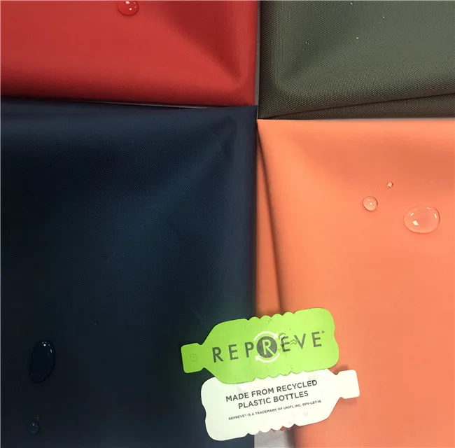 GRS RPET Taffeta nylon Eco-friendly recycled waterproof woven fabric