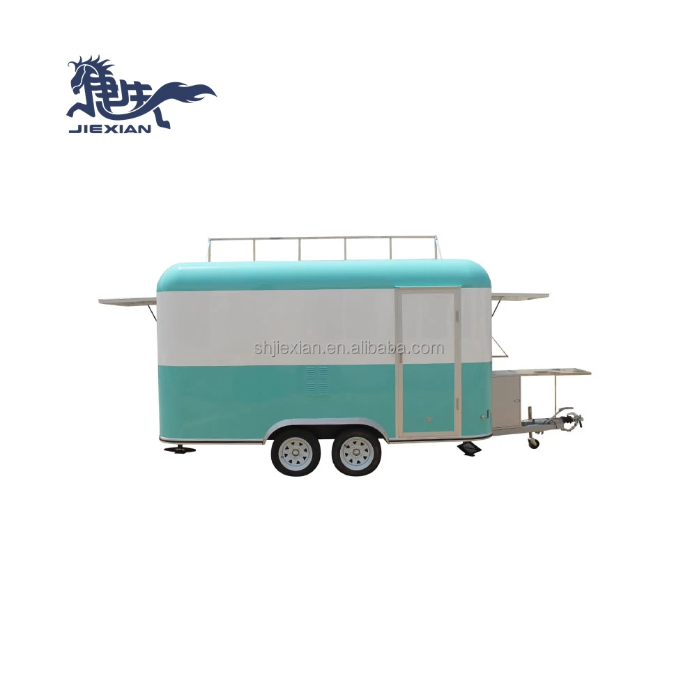 JX-FS400R Trailer para comidas rapidas camion de comida 4 metros largo carritos de comida en venta
