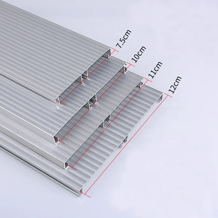Home Furniture Metal Decorative Kitchen Floor Baseboard Line Aluminum Skirting Profiles