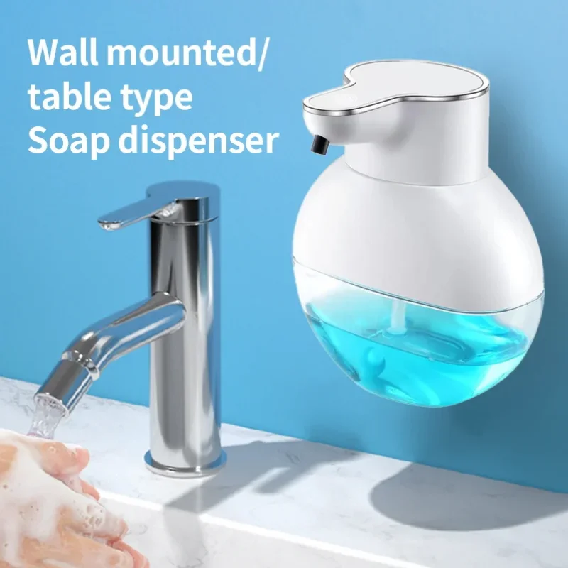 Rechargeable Touchless Soap Dispenser Electric Scrubber with Foaming Liquid Battery Powered Automatic Soap Dispensers Household