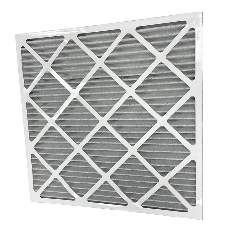 Walson Customization hot sale Cardboard Frame Merv 8 Merv 11 Merv 13 Pleated HVAC AC Furnace Pre Air Purifier Filter