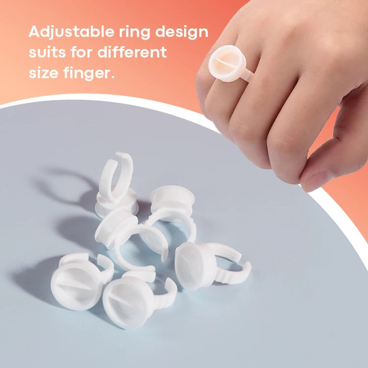 Wholesale Environmental plastic material adjustable Ring cup professional tool for holding pigment