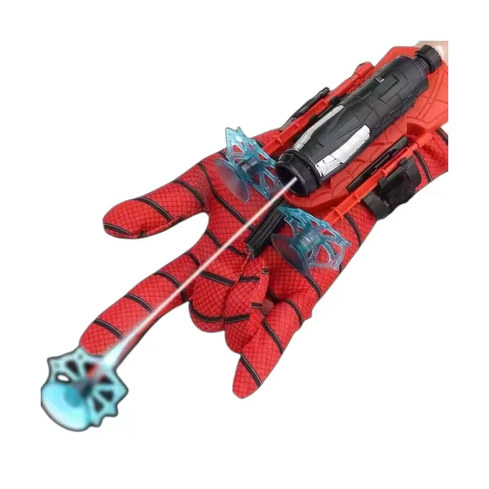 New Spider Toys Pretend Super Man Bow And Arrow Launcher Web Shooter Safety Wrist Toys Games For Kids