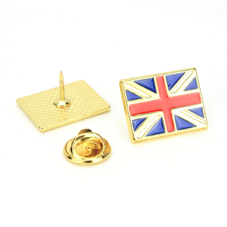 Clothes Lapel Pin Small Amount Wholesale Alloy Metal Badge Flag Pin Brooch Clothing Pin Buckle Magnetic Buckle Badge