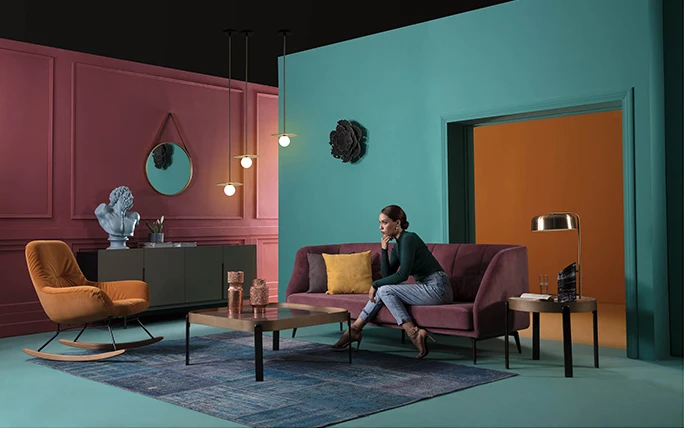 
Sofa for living room design 2019 sectional lounge pink velvet sofa set 
