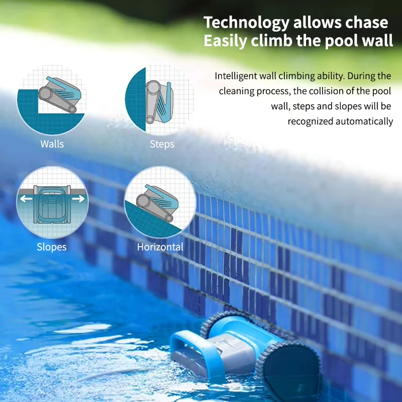 Commercial Automatic Pool Vacuum Cleaner with Suction Machine Essential Swimming Pool Cleaning Accessories