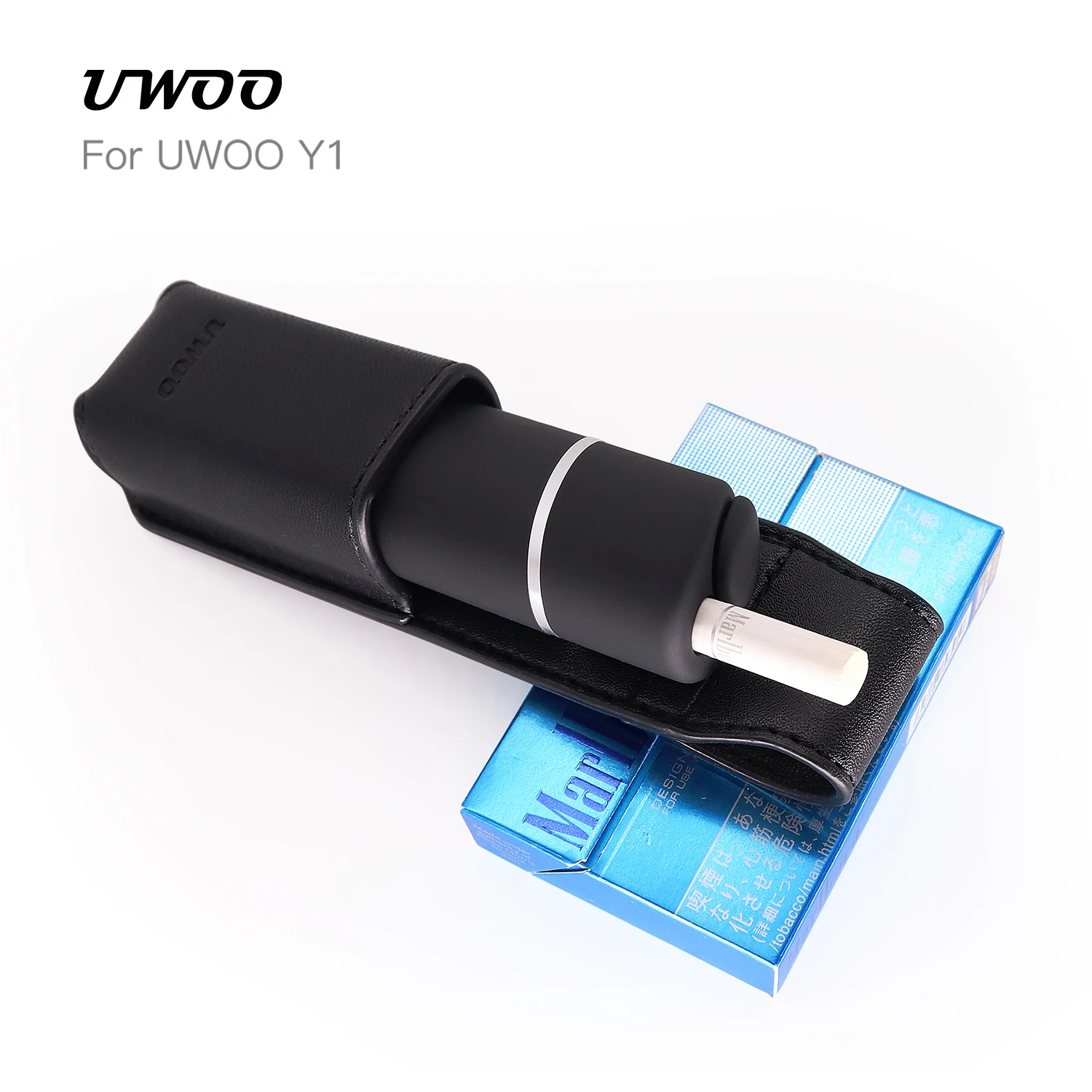 
Custom Leather Case for UWOO Y1 Quit Smoking Device Heating Not Burn Kits Compatible with icos 