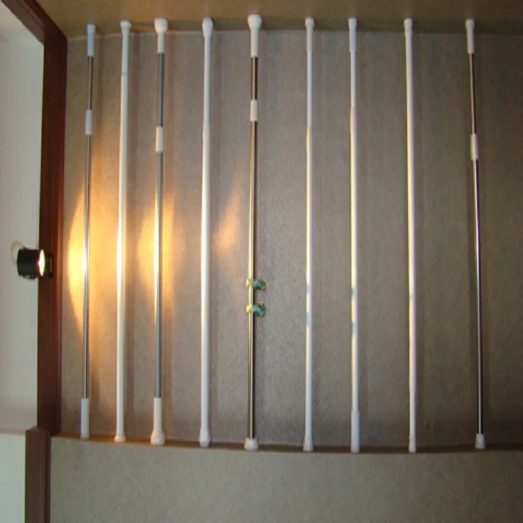 Amazonbasics tension shower doorway curtain rod exrendable stainless steel chrome tension shower rod