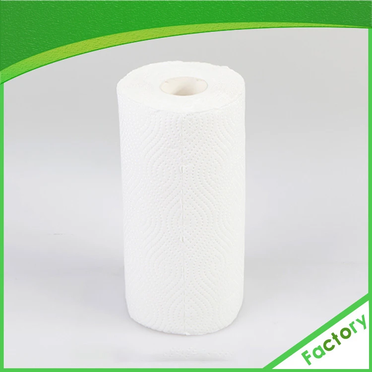 Strong Oil Absorbency Eco Friendly White Color High Quality Virgin Wood Pulp Kitchen Towel Paper Rolls