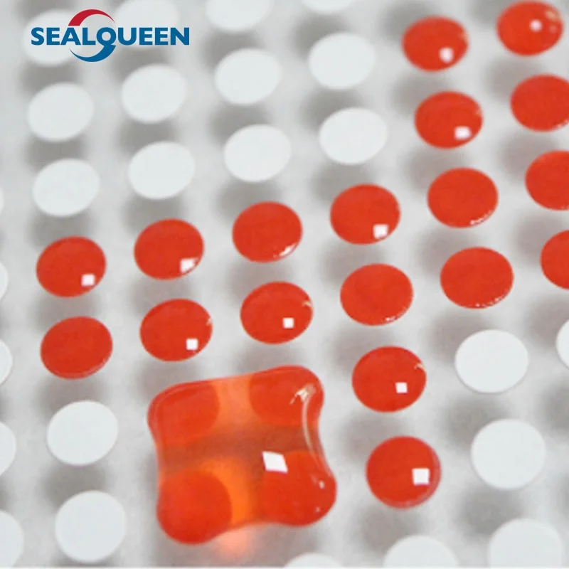 Customized Size Water Sensitive Irreversible Warranty Sticker Color Change Tamper Proof Secuurity Label Packing PET SEAL QUEEN