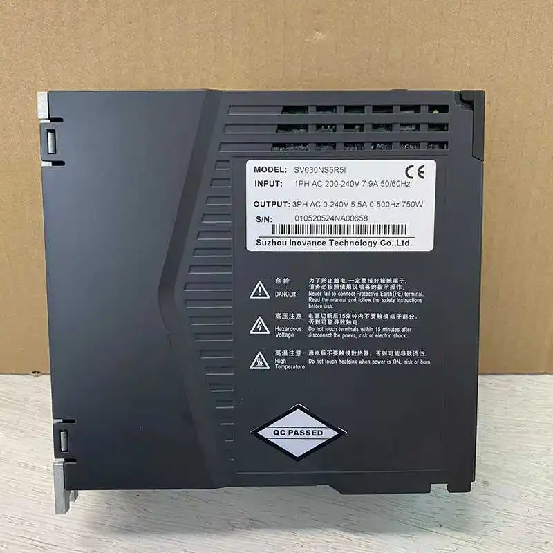 INOVANCE EtherCAT 220v servo motor driver 5.5 a 750w SV630 series SV630NS5R5I