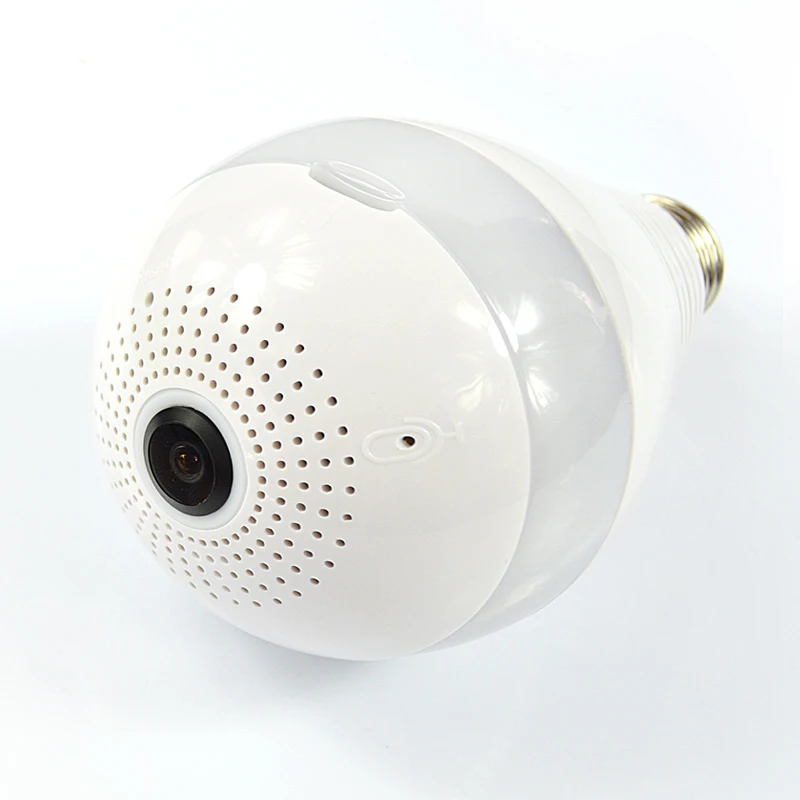 Африканская панорамная Светодиодная лампа 360 градусов 960P1080P для домашней системы видеонаблюдения WiFi лампа «рыбий глаз» лампа IP-камера двухканальная аудиокамера