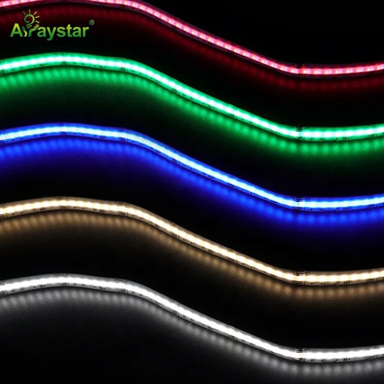 Newly Released SMD FCOB LED Strip Light Slim 10mm High Brightness Dotless 12V 24V COB LED Strip CRI90 320 LEDs 2022