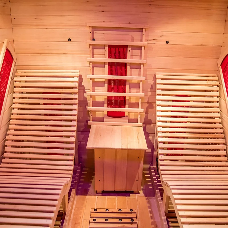 Home Relax Lay Down Chairs Infrared Sauna Far Infrared Recliner Sauna for 2 Person
