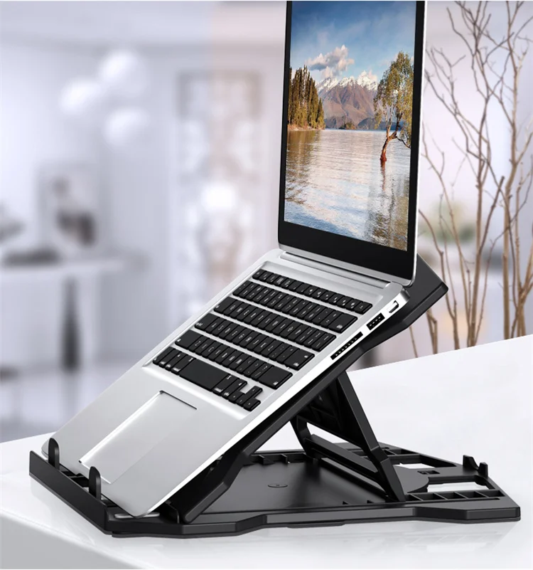 360 Rotatable monitor notebook base holder portable mount Office school home gaming laptop cooler