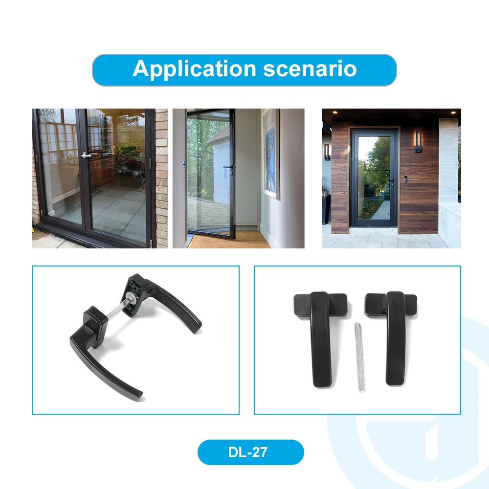 Keyi High Quality Door & Window Handles New Design Saudi Casement Window Lock Handle Security Elegant Hardware Accessory