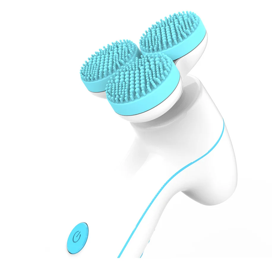 
electronic face deep cleansing brush wash set for facial exfoliation 