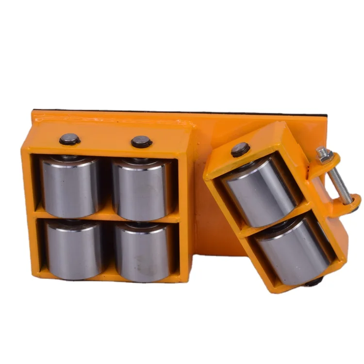 Heavy Duty Machinery Skates Moving Steel Wheel Cargo Trolley Cargo Load Trolley Moving Skates