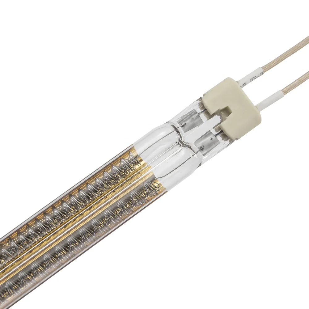 
230v 2500w Electric infrared glass heater machine element part infrared heating tungsten quartz halogen twin tube lights lamp 