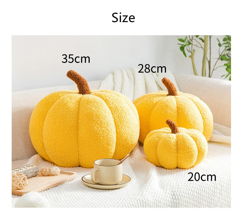 Super Soft Sherpa Decorative Cute 3D Shaped Cushion Teddy Fleece Pumpkin Throw Pillows Halloween pillows