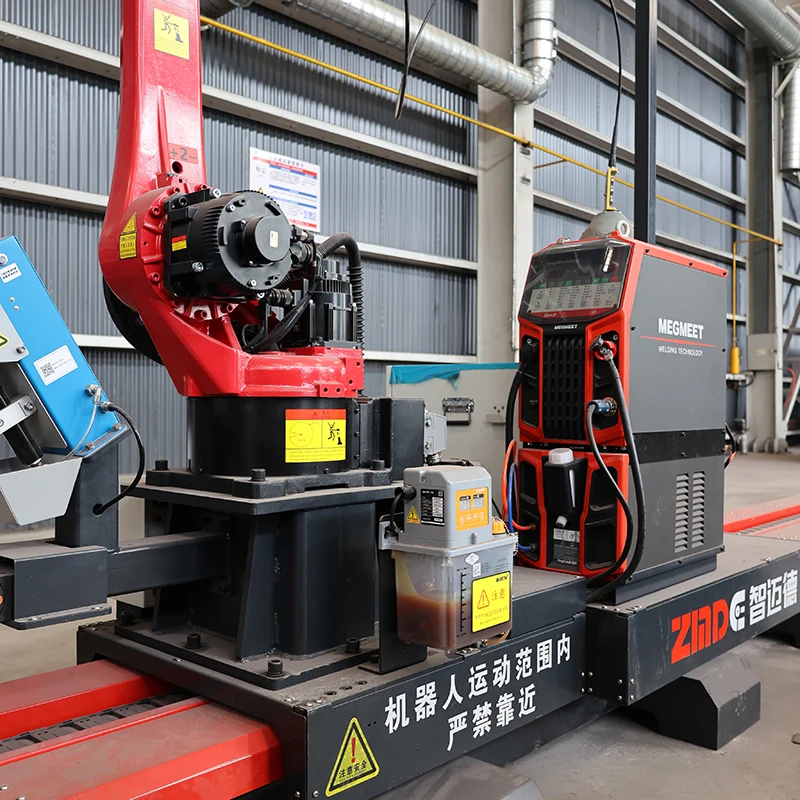 ZMDE Hot Sale 6 Axis H Beam Plate Robot Welder Automatic Positioner Save Power Easy Operate H Beam Robot Mobile Welding Robot