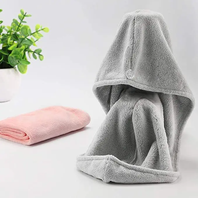 Quick Dry Hair Turban Wholesale Custom Microfiber Hair Drying Towel Wrap