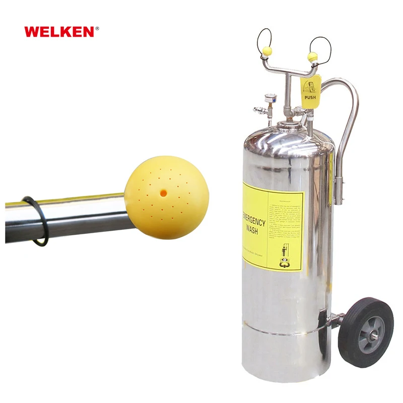 CE approved outdoor safety emergency eyewash and shower station ss304 Portable Eye Wash
