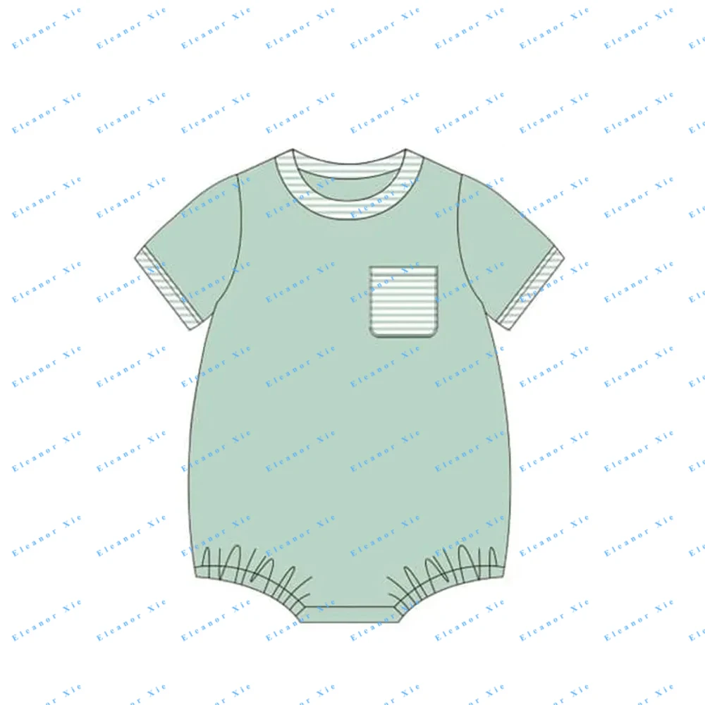 Summer custom label boy child clothes set wholesale 95%cotton knitted brothers matching toddler kids boys short sets