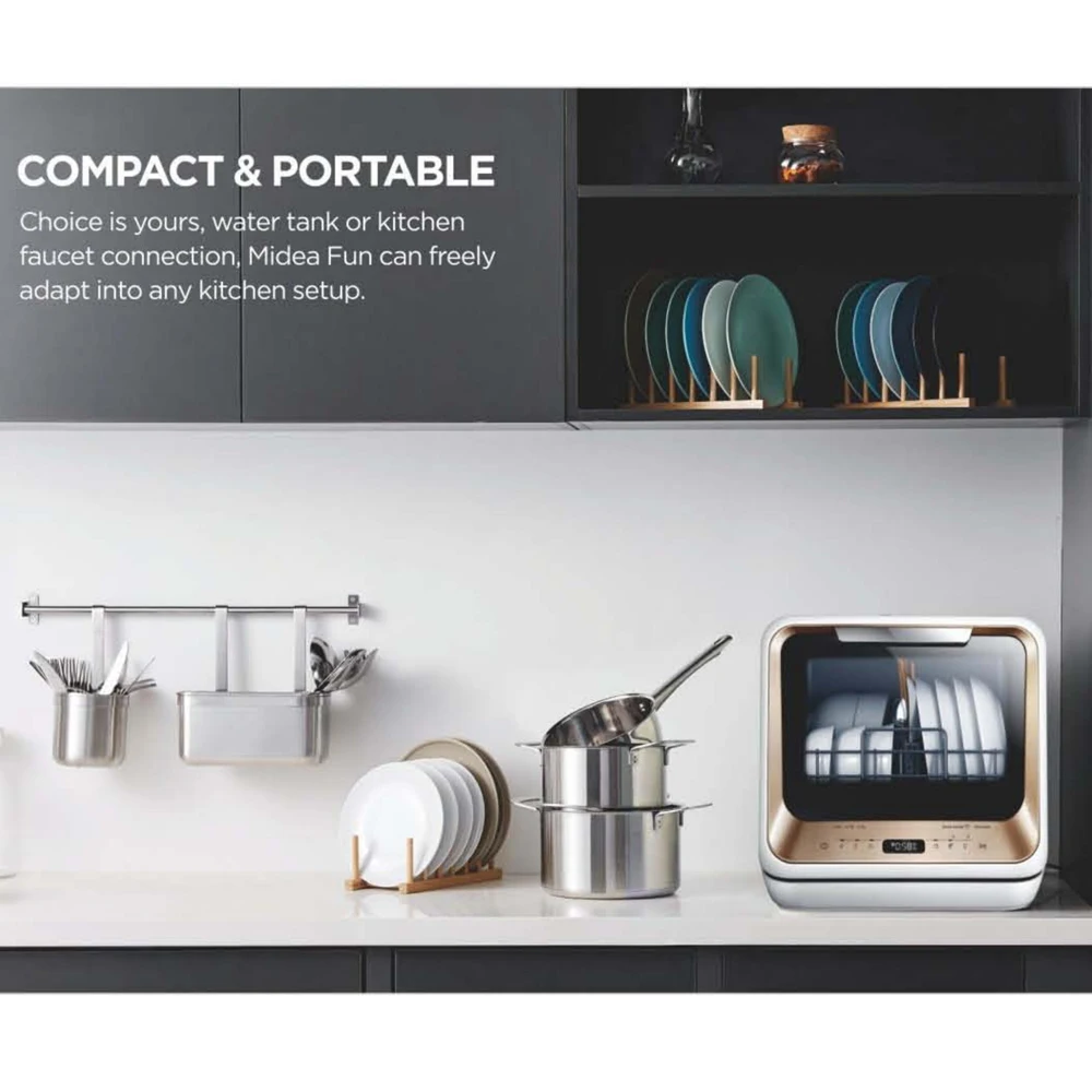 US Market 120V MINI portable ultrasonic dish washer household automatic smart portable countertop dishwasher