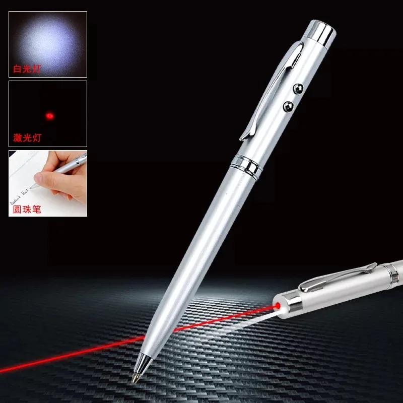3 in 1 Multi Function Tool Pen Ballpoint with LED light and Red Laser Point