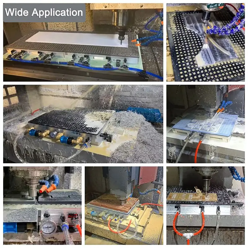 500*800 High Pressure Silent Multi-point vacuum Fixture vacuum Adsorption table For CNC Milling Machine