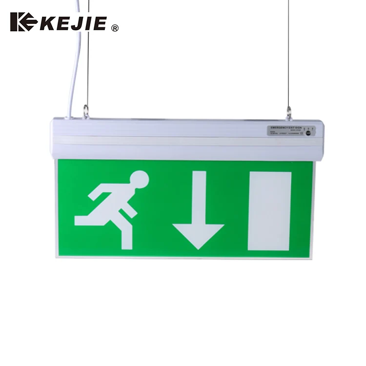 Emergency Light Customized Rechargeable Led Exit Light Sign For Emergency