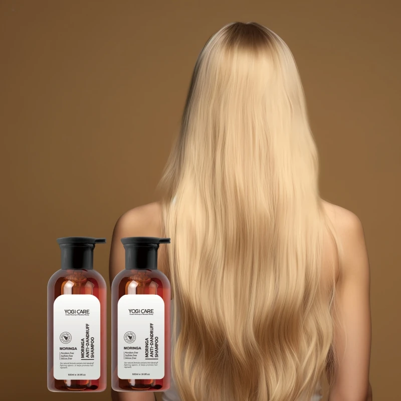 New Packaging 500ml Private Label Moringa Anti-Dandruff Oil Control Moisturizing Hair Shampoo For Daily