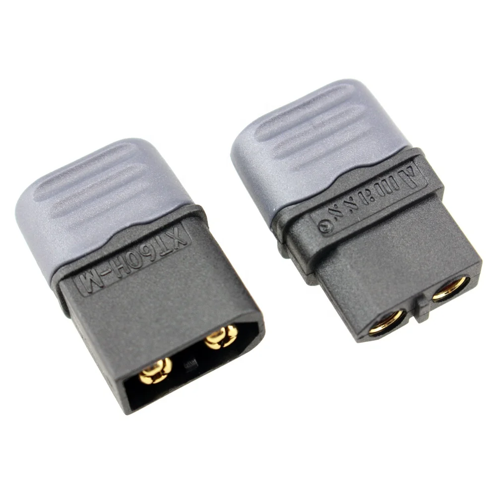 Original Amass XT60H Male Female Plugs with Cap Connector Coat Housing For RC LiPo Battery