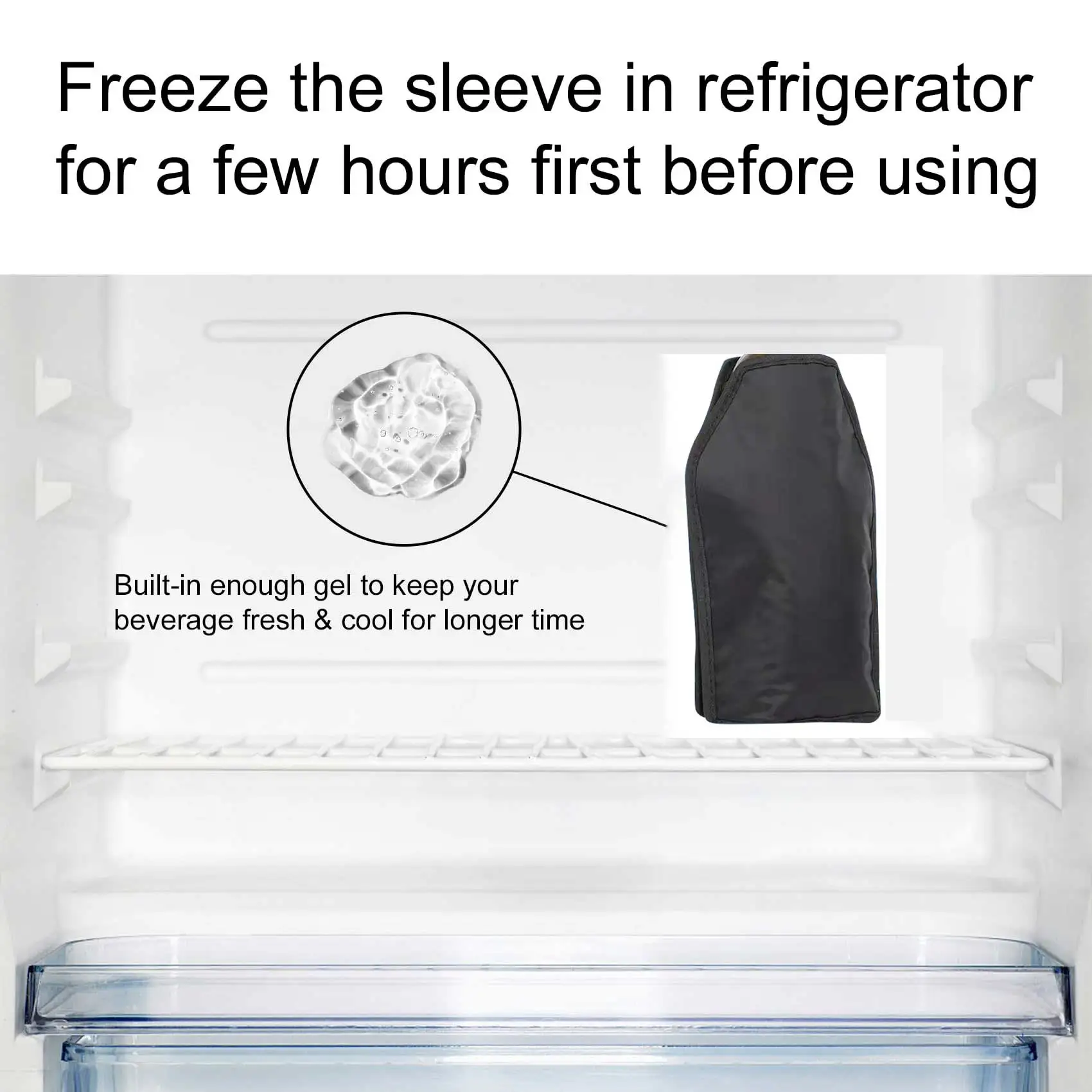 2024 Best Selling Products Custom Reusable Nylon Gel Wine Bottle Cooler Sleeve