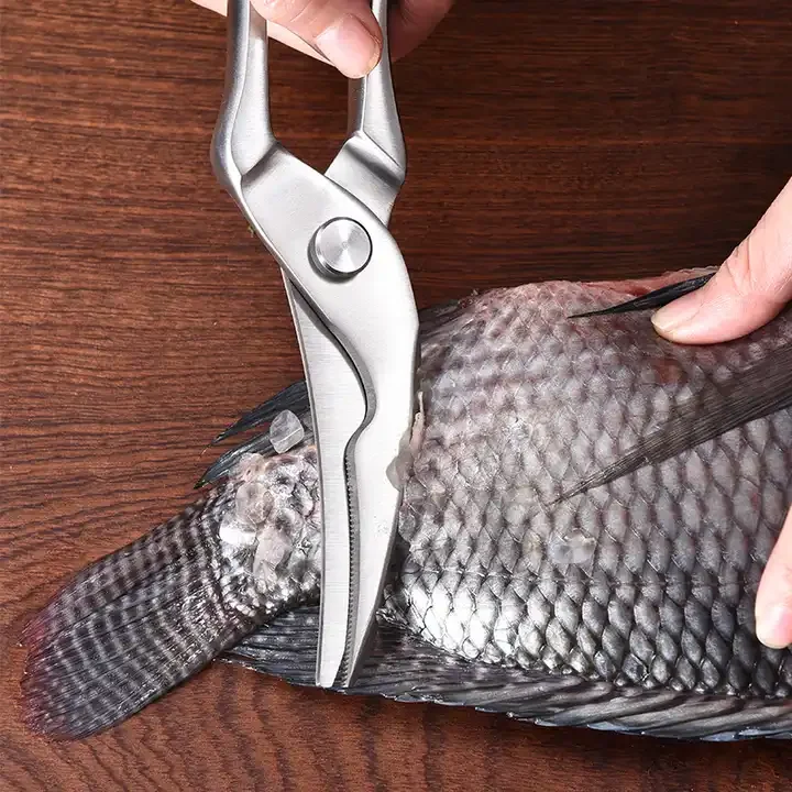 Ultra Sharp Utility Scissors, Stainless Steel Scissors Poultry Shears for Bone, Chicken, Meat, Fish, Turkey,Vegetables