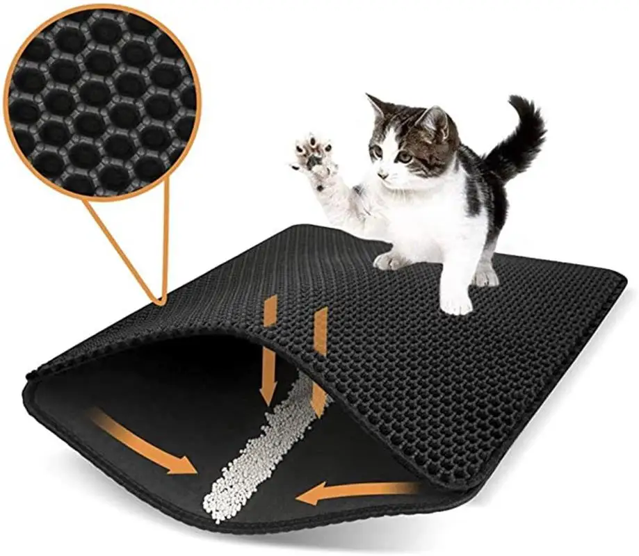 Wholesale Pet Toilet Pad Waterproof Non Slip Cat Sand Litter Trapping Mat