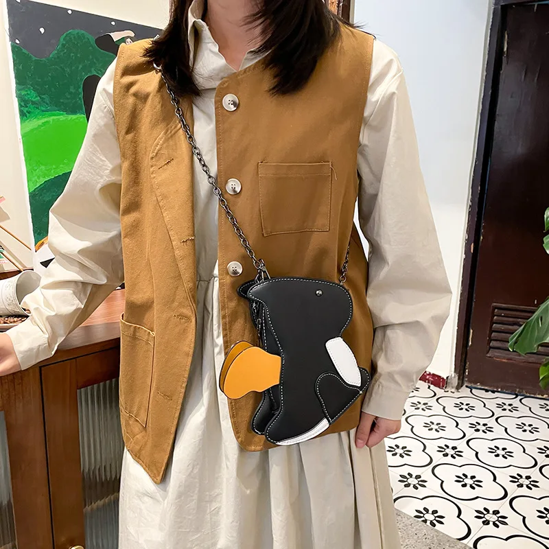 Cute Dinosaur Creativity Strange Fashion Crossbody Bag Custom Gothic Lovely Animal Small Bag Female Bag