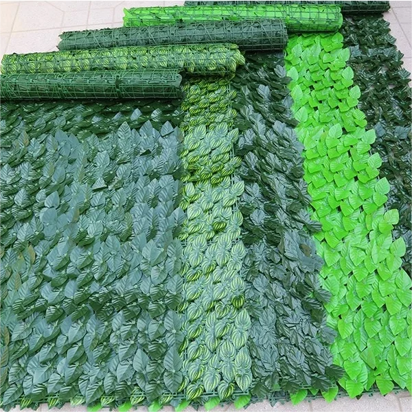 Украшение сада Искусственный лист забор пластиковый искусственный листья