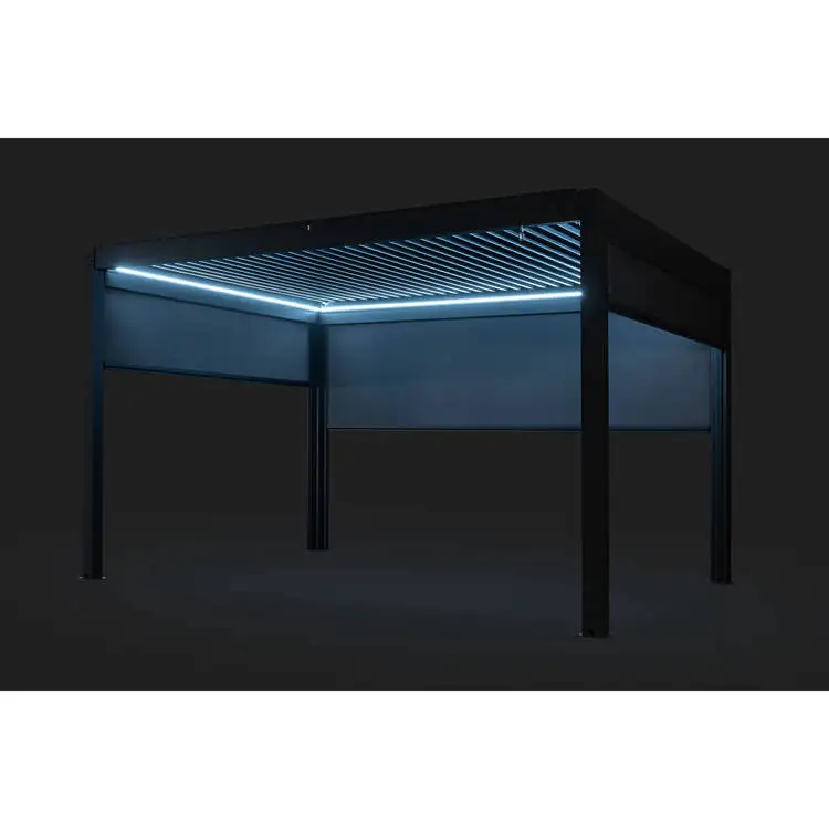 Large Aluminum Pergola Outdoor Top Sale Luxury Outdoor Living Pergola Modern Design Aluminium Louvre Pergola