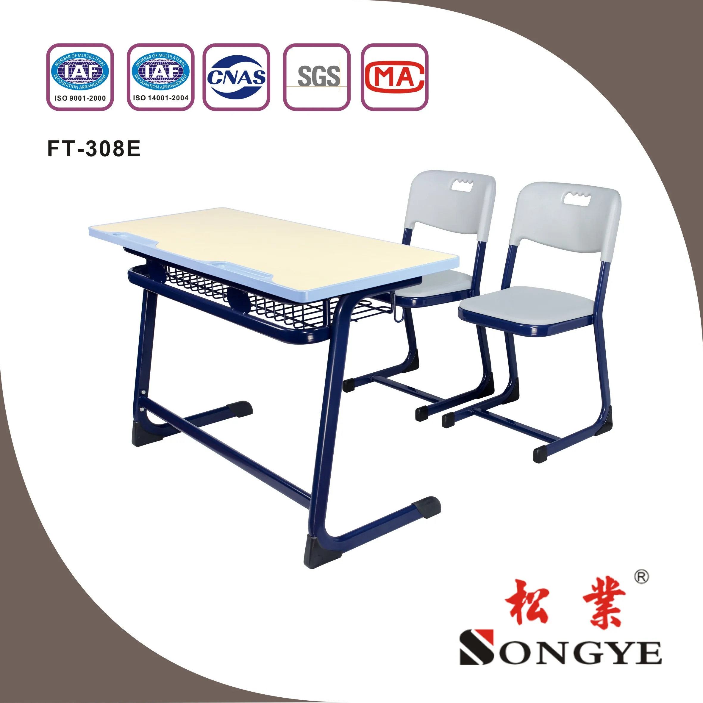 Height Fixed Adjustable double Large Storage Children Study Desk Kids Study Table With Storage Drawer  children table and chair