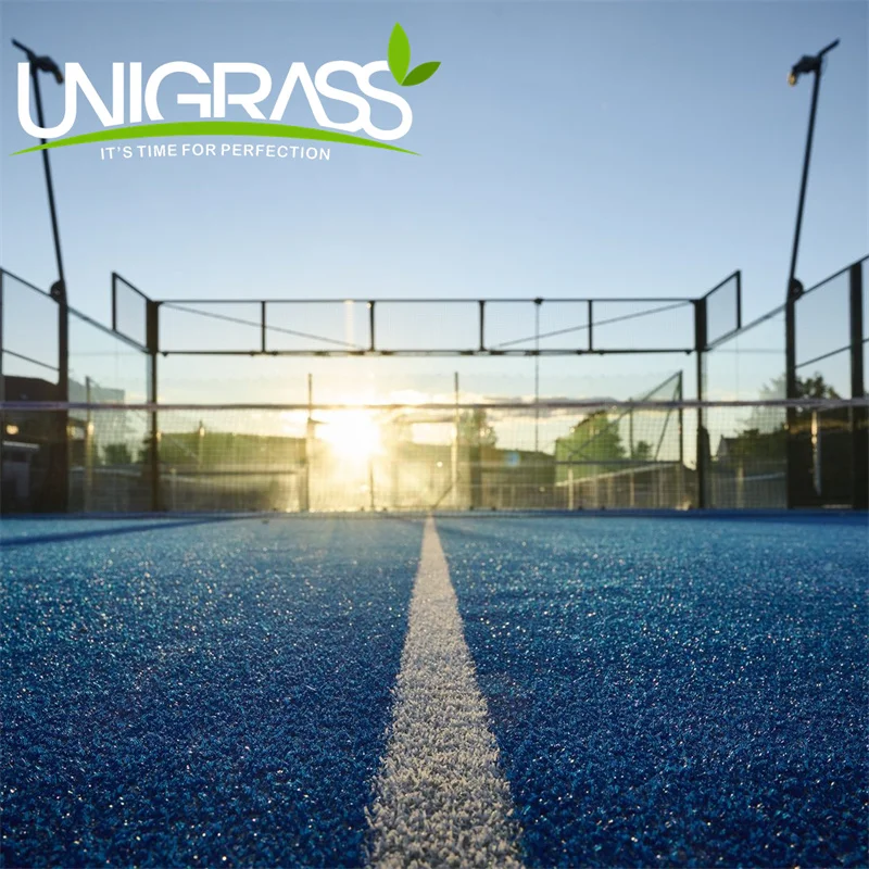 china supplier price High Quality indoor 10*20m Panoramic Padel Tennis Court Led Light green black artificial grass Padel Courts