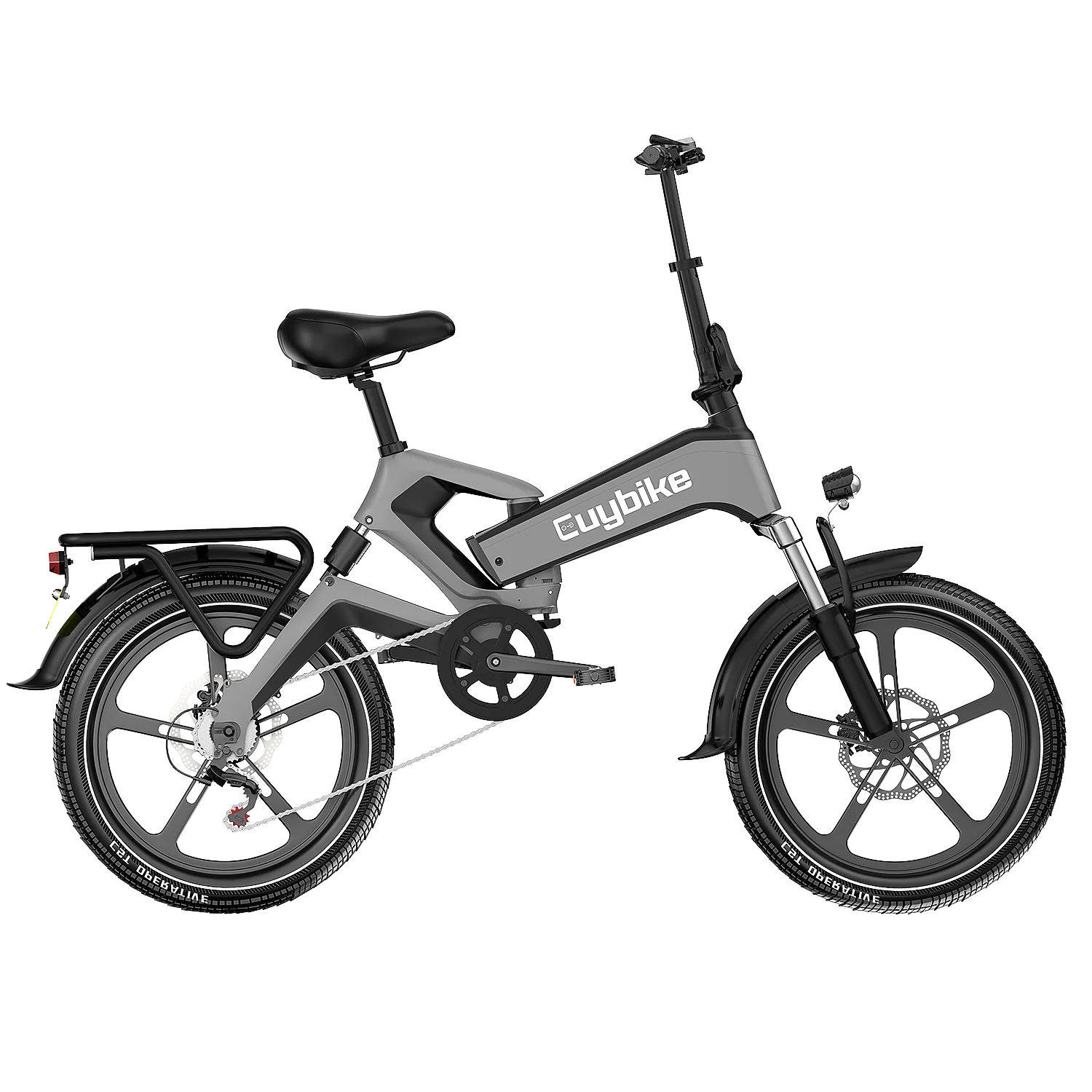 Электрический велосипед 20 дюймов из магниевого сплава с полной подвеской Shimano 7 скоростей 750 Вт литиевая батарея