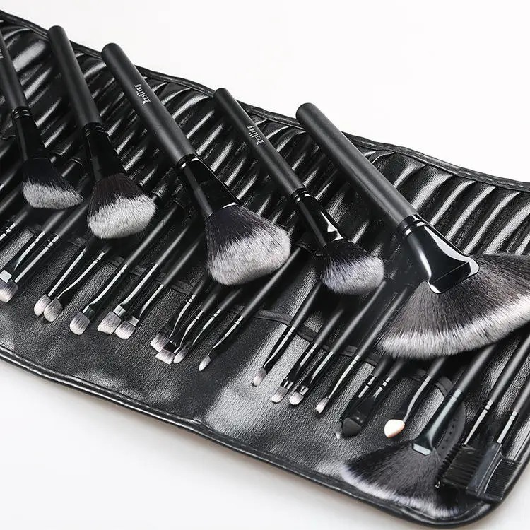 Best Selling 32pcs Private Label Professional Vegan Wood Handle Make Up Beauty Cosmetic Makeup Brush Set