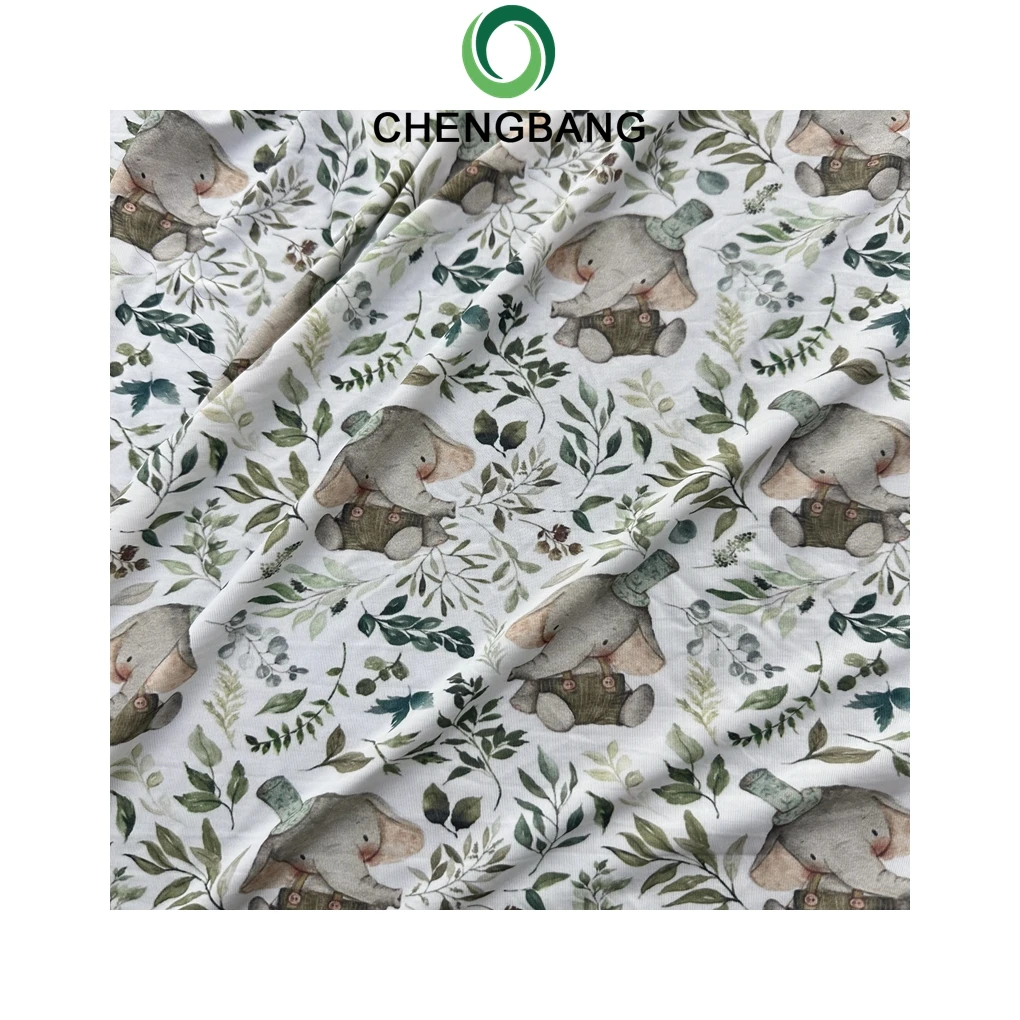 Cooling Comforter 90% Nylon 10% Spandex 170gsm Printed Nylon Spandex Fabric for Sun-protectove Clothing