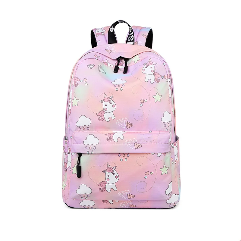 In stock RTS unicorn backpack kawaii comfortable student waterproof bag pack for girls
