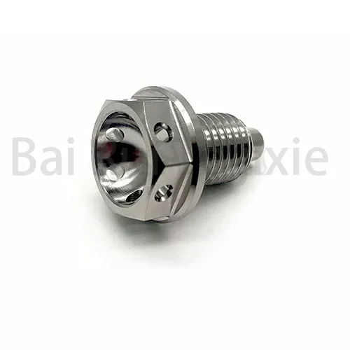 Factory Manufacture Gr5 M14x1.5 Titanium Sump Plug Bolt Magnetic for Motorcycle