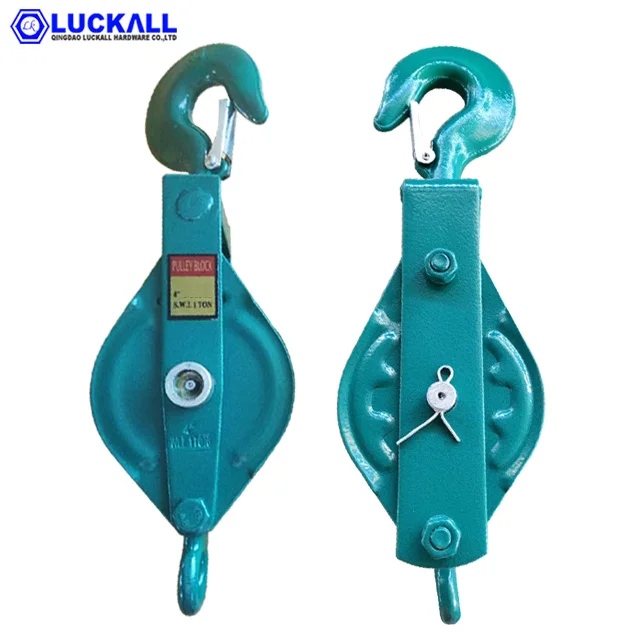 Окрашенный стальной трос блок шкива оборудование для такелажа