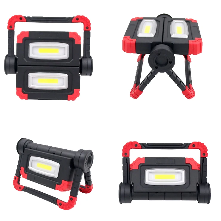 Super bright COB Flood Light 360 degree Rotatable Folding Power bank function USB Charging Waterproof Design Emergency Helper