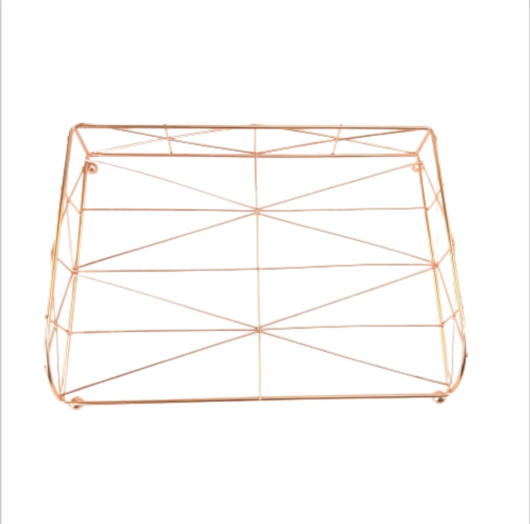 Современный декоративный металлический органайзер для школьных и офисных принадлежностей, подставка для хранения документов, журналов, писем, бумажных папок под розовое золото